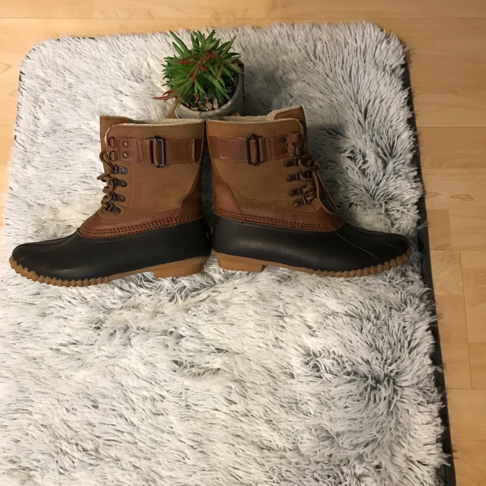 JBU By JAMBU Woman’s Ontario Duck Boots Brown/Whiskey Color Size 8.5 - Picture 5 of 16